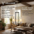 VELLUMR™LumaRail 3-Light Glass Pendant Fixture